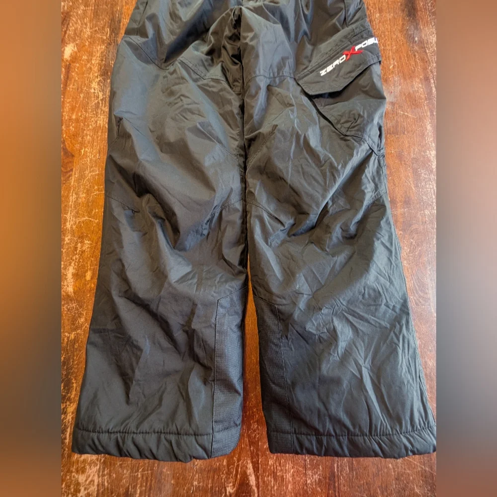 ZeroXposur Kids Snow Pants Youth 10/12 Black Skiwear Winterwear Activewear Used